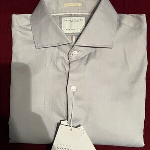 Silver Long Sleeve Button Down